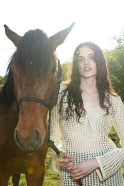 Zadig & Voltaire Rany White Crochet Sweater Judo -Zadig Et Voltaire 18 keylooks summer 130425 3011