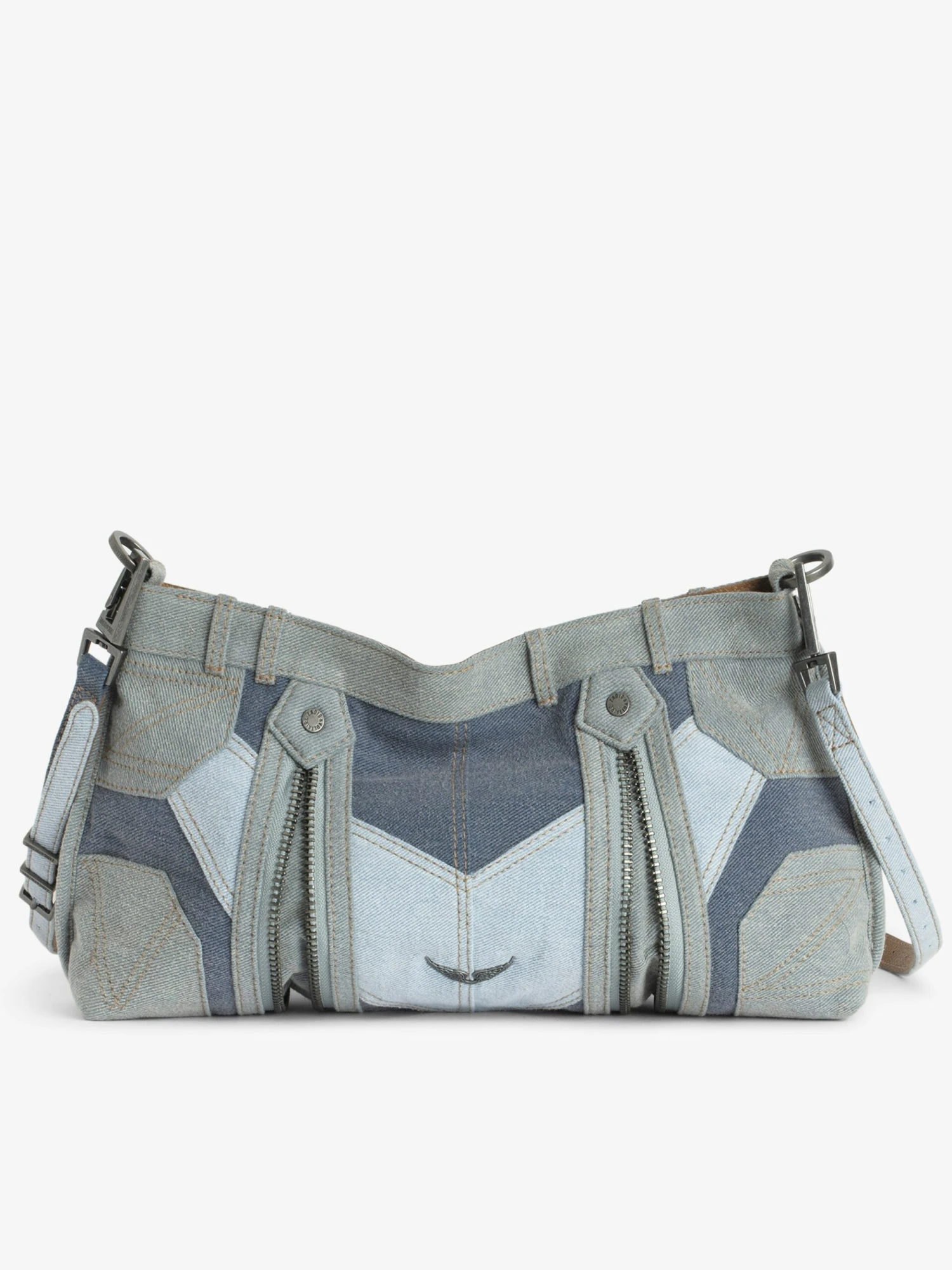 Sunny Moody Blue Denim Shoulder Bag Silent Zadig & Voltaire Sunny Moody Blue Denim Shoulder Bag Silent -Zadig Et Voltaire 62a5099 copie scaled