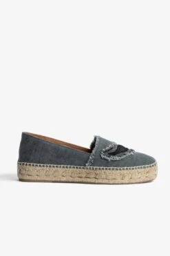 Zadig & Voltaire Zadig Canvas Espadrilles Black