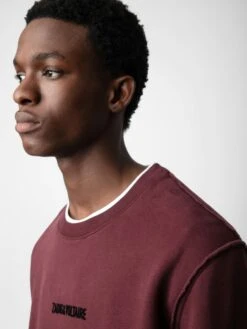 Zadig & Voltaire Simba Sweatshirt Cherry Red 3 Zadig & Voltaire Simba Sweatshirt Cherry Red -Zadig Et Voltaire JMSS00237 CHERRY RED ADDI 3