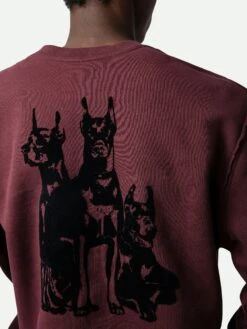 Zadig & Voltaire Simba Sweatshirt Cherry Red 4 Zadig & Voltaire Simba Sweatshirt Cherry Red -Zadig Et Voltaire JMSS00237 CHERRY RED HOVER