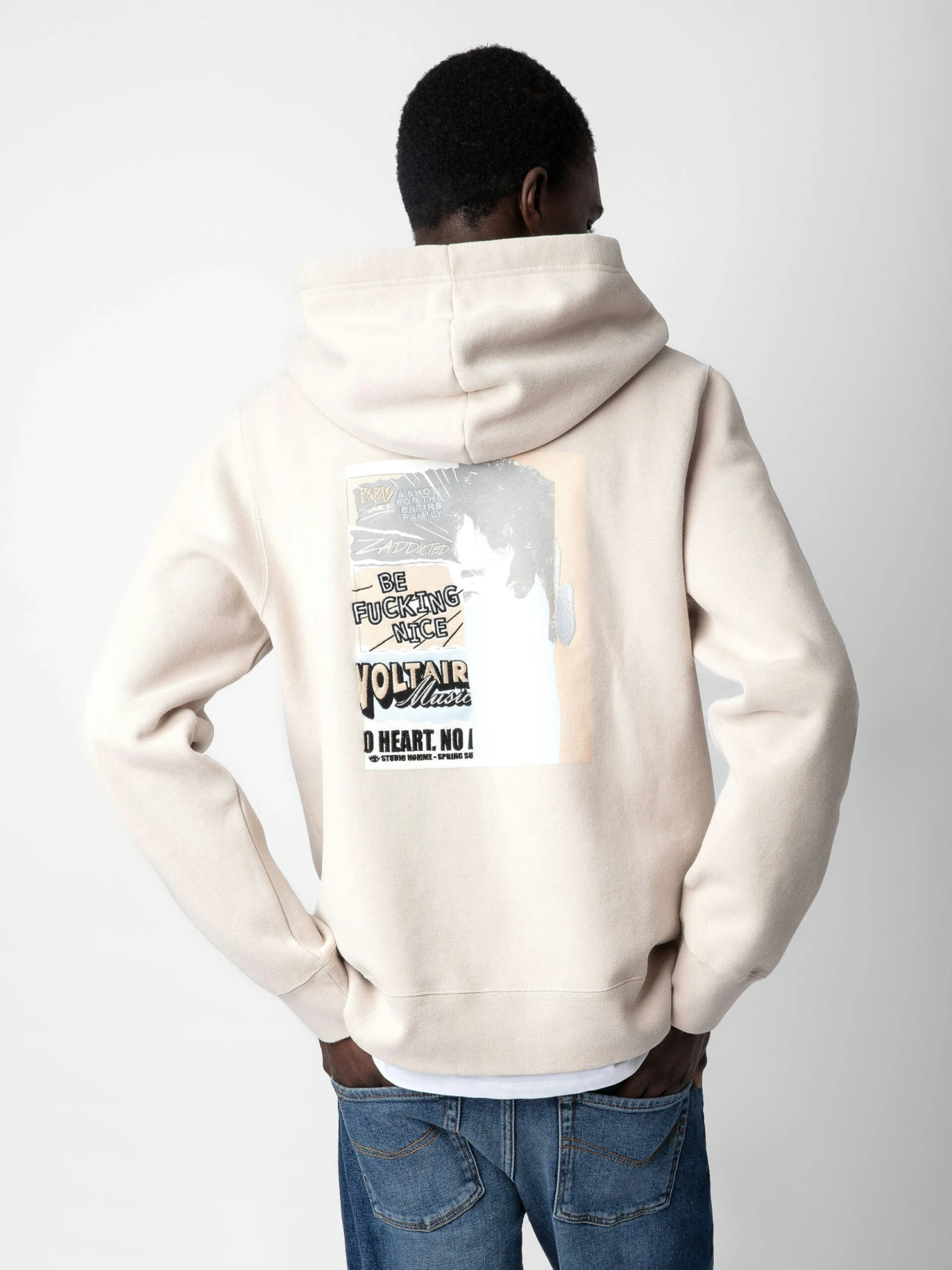 Soda Sweatshirt Naturel Zadig & Voltaire Soda Sweatshirt Naturel -Zadig Et Voltaire JMSS00242 NATUREL BACK scaled