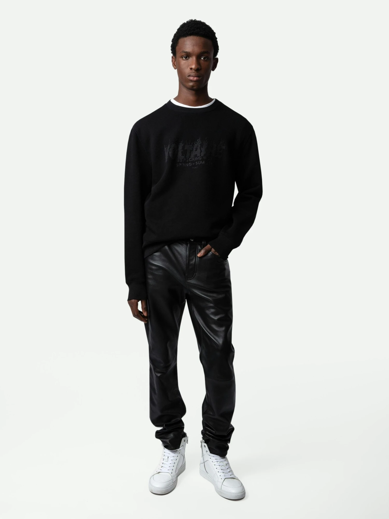 Simba Sweatshirt Black Zadig & Voltaire Simba Sweatshirt Black -Zadig Et Voltaire JMSS00245 NOIR SHOOTING scaled