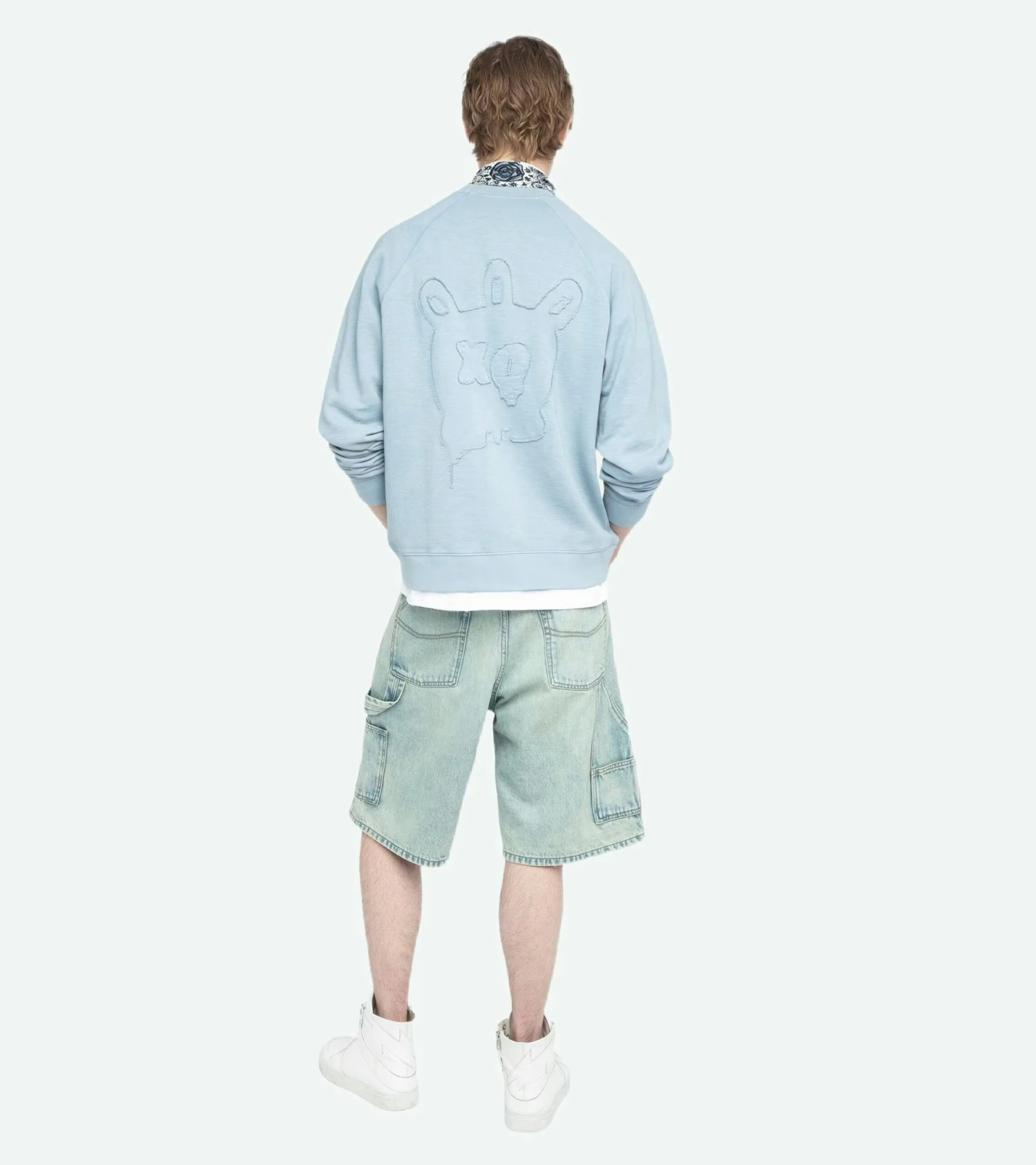 Uppy Sweatshirt Cloud Zadig & Voltaire Uppy Sweatshirt Cloud -Zadig Et Voltaire JMSS01266 CLOUD BACK 680f4347a83ea scaled