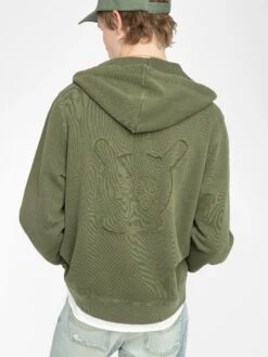 Zadig & Voltaire Alex Sweatshirt Used Kaki -Zadig Et Voltaire JMSS01305 USED KAKI HOVER 68011f7d08d27