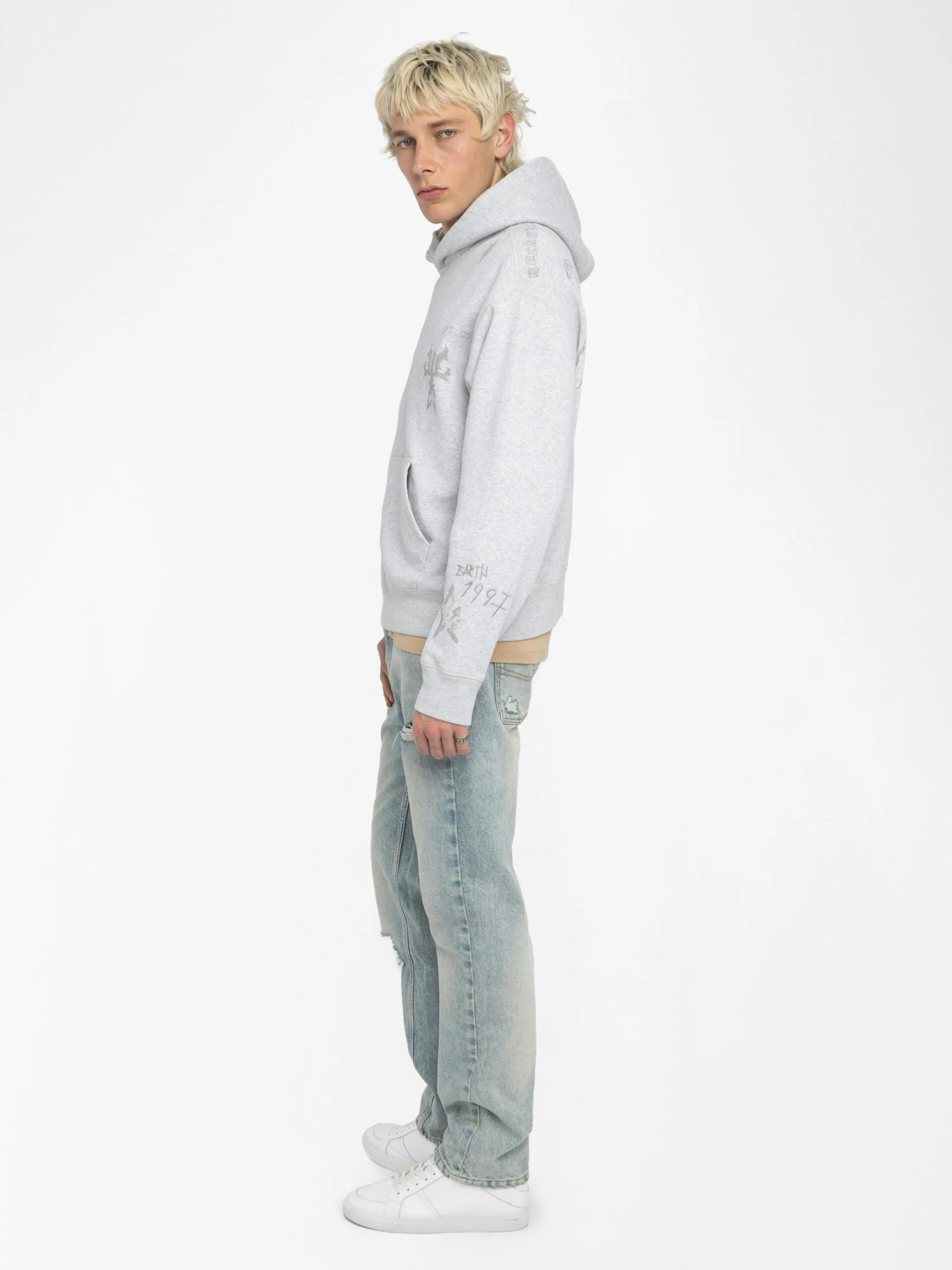 Sacha Sweatshirt Gris chine Zadig & Voltaire Sacha Sweatshirt Gris Chine -Zadig Et Voltaire JMSS01309 GRIS CHINE ADDI 3 683dc93bba866 scaled