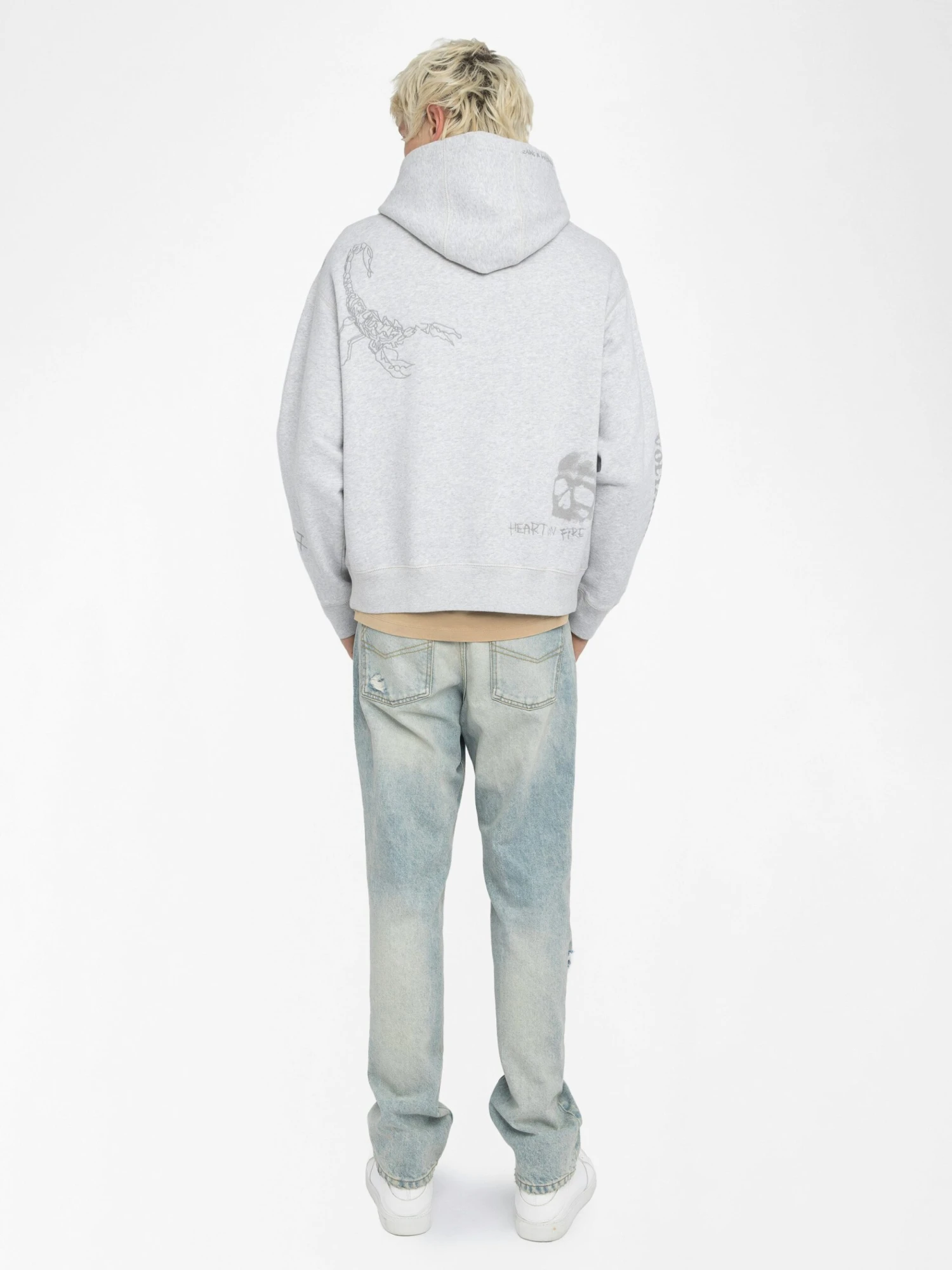 Sacha Sweatshirt Gris chine Zadig & Voltaire Sacha Sweatshirt Gris Chine -Zadig Et Voltaire JMSS01309 GRIS CHINE BACK 683dc96f96f66 scaled