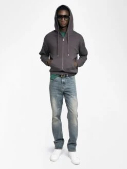 Zadig & Voltaire Sacha Sweatshirt Dark Chocolate 3 Zadig & Voltaire Sacha Sweatshirt Dark Chocolate -Zadig Et Voltaire JMSS01311 DARK CHOCOLATE ADDI 2 68484ee65e3ff