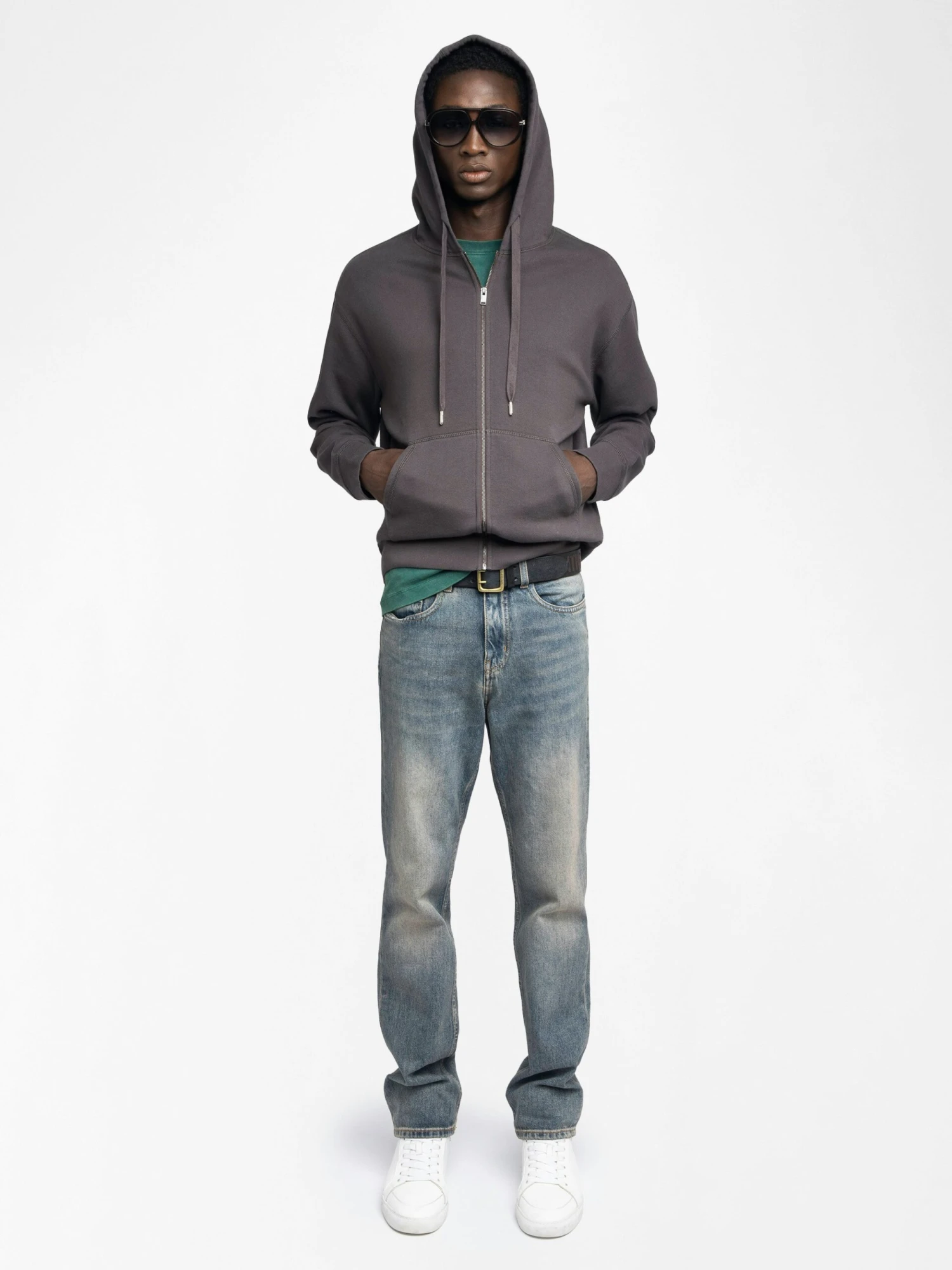 Sacha Sweatshirt Dark chocolate Zadig & Voltaire Sacha Sweatshirt Dark Chocolate -Zadig Et Voltaire JMSS01311 DARK CHOCOLATE SHOOTING 68484faa0dbe5 scaled