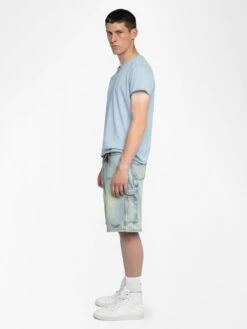 Zadig & Voltaire Henley Monastir T-shirt Cloud 3 Zadig & Voltaire Henley Monastir T-shirt Cloud -Zadig Et Voltaire JMTN01638 CLOUD ADDI 2 6863f30abd759