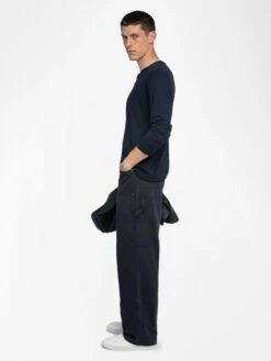 Zadig & Voltaire Monastir T-shirt Encre 3 Zadig & Voltaire Monastir T-shirt Encre -Zadig Et Voltaire JMTN01640 ENCRE ADDI 2 6863f342e4c76