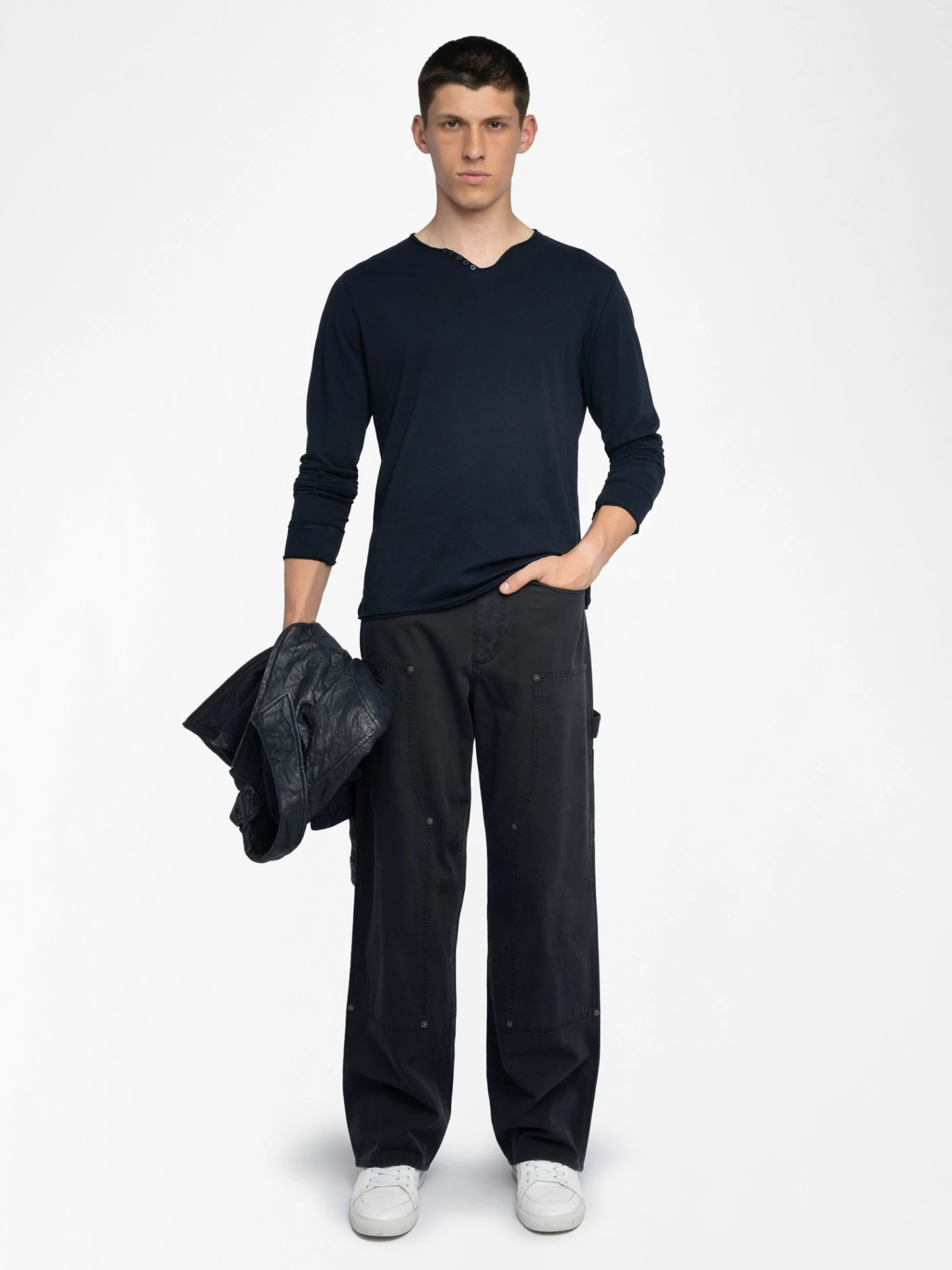 Monastir T-shirt Encre Zadig & Voltaire Monastir T-shirt Encre -Zadig Et Voltaire JMTN01640 ENCRE SHOOTING 6863f2bbd93c6 scaled