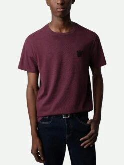 Zadig & Voltaire Tommy Skull XO T-shirt Cherry Red -Zadig Et Voltaire JMTS00001 CHERRY RED HOVER