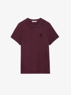 Zadig & Voltaire Tommy Skull XO T-shirt Cherry Red -Zadig Et Voltaire JMTS00001 CHERRY RED PACKSHOT