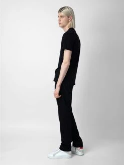 Zadig & Voltaire Tommy Skull XO T-shirt Black -Zadig Et Voltaire JMTS00001 NOIR ADDI 1