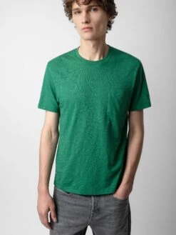 Zadig & Voltaire Stockholm T-shirt Peppermint 2 Zadig & Voltaire Stockholm T-shirt Peppermint -Zadig Et Voltaire JMTS00623 PEPPERMINT ADDI 2