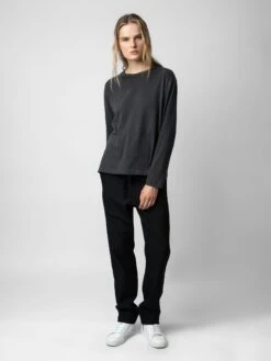 Zadig & Voltaire Ellon T-Shirt Carbone -Zadig Et Voltaire JMTS00626 CARBONE ADDI 1