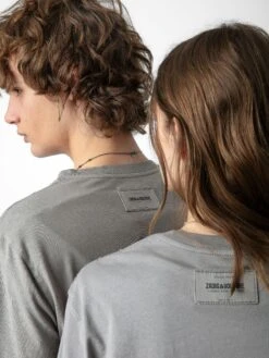 Zadig & Voltaire Jimmy T-Shirt Iron 3 Zadig & Voltaire Jimmy T-Shirt Iron -Zadig Et Voltaire JMTS00628 IRON ADDI 2