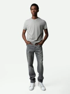 Zadig & Voltaire Jimmy T-Shirt Iron 6 Zadig & Voltaire Jimmy T-Shirt Iron -Zadig Et Voltaire JMTS00628 IRON HOVER