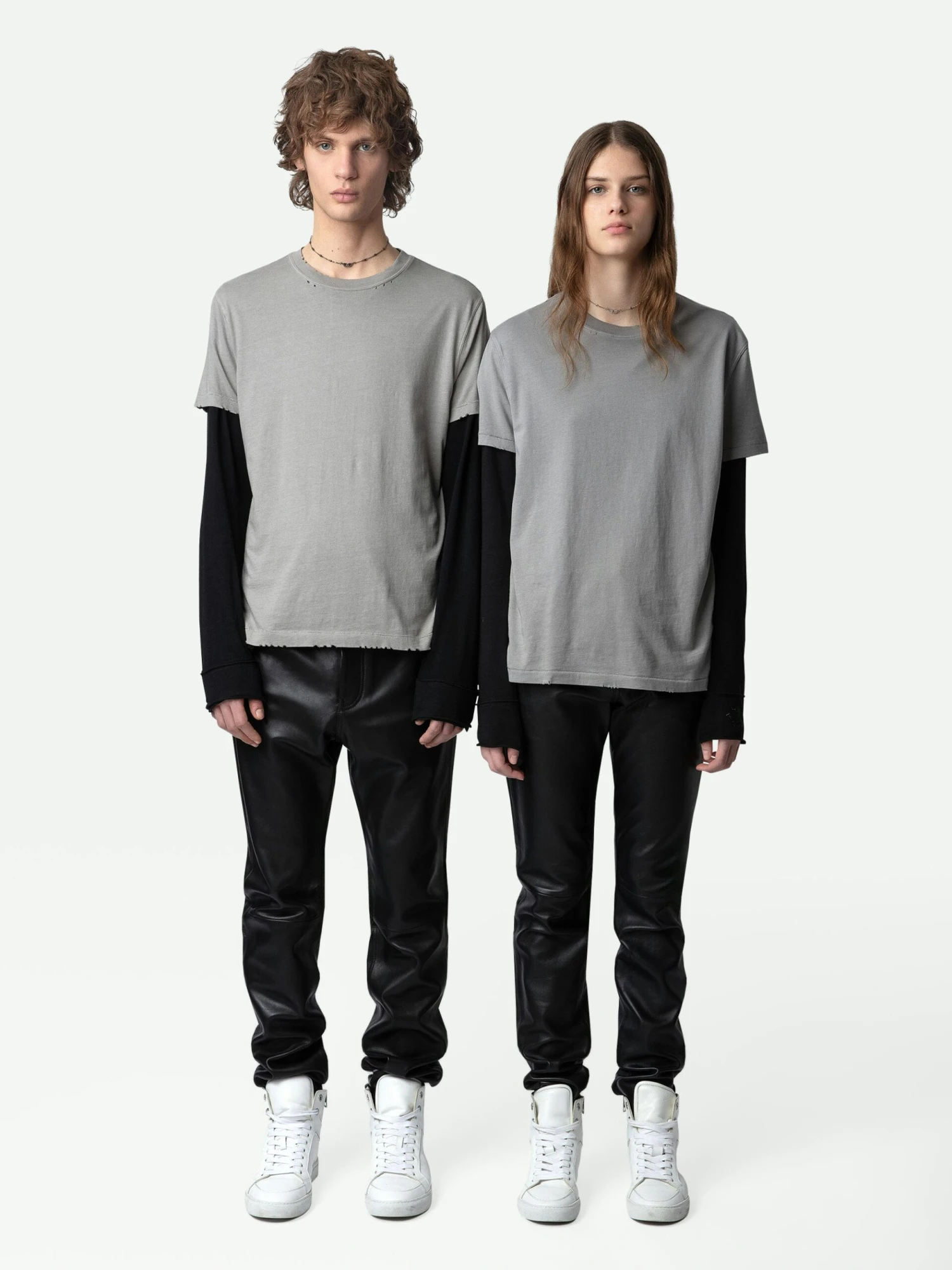 Jimmy T-Shirt Iron Zadig & Voltaire Jimmy T-Shirt Iron -Zadig Et Voltaire JMTS00628 IRON SHOOTING scaled