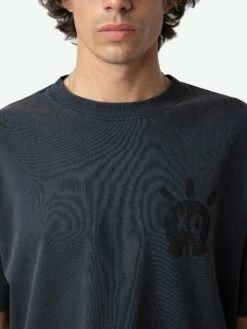 Zadig & Voltaire Teddy Skull T-shirt Encre 3 Zadig & Voltaire Teddy Skull T-shirt Encre -Zadig Et Voltaire JMTS00630 ENCRE HOVER 662ba671d1b26