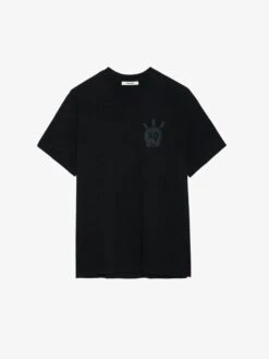 Zadig & Voltaire Teddy Skull T-shirt Black -Zadig Et Voltaire JMTS00630 NOIR PACKSHOT