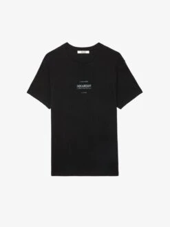 Zadig & Voltaire Jetty T-shirt Black -Zadig Et Voltaire JMTS00634 NOIR PACKSHOT