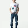 Zadig & Voltaire Ted Photoprint T-shirt Gris Chine Clair