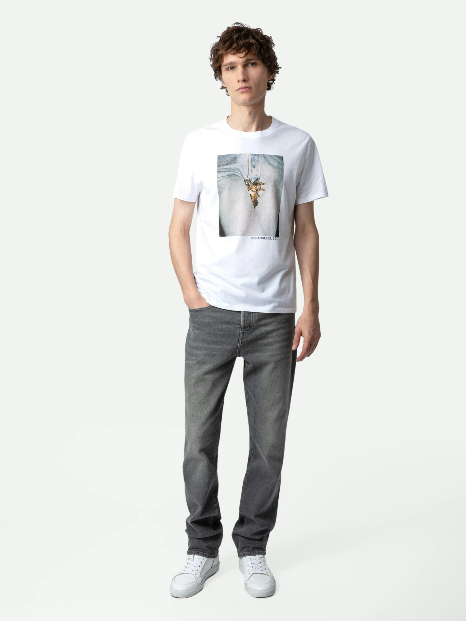 Tommy Photoprint T-shirt White Zadig & Voltaire Tommy Photoprint T-shirt White -Zadig Et Voltaire JMTS00640 BLANC SHOOTING 1 scaled