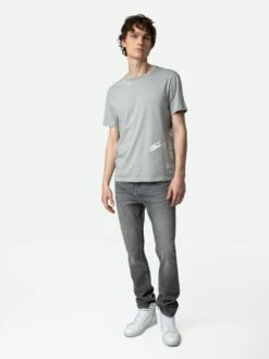 Zadig & Voltaire Ted Tag T-shirt Oyster
