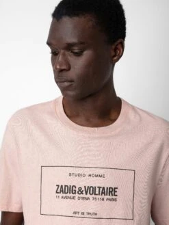 Zadig & Voltaire Ted Insignia T-shirt Primrose -Zadig Et Voltaire JMTS00644 PRIMEROSE ADDI 1