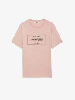 Zadig & Voltaire Ted Insignia T-shirt Primrose -Zadig Et Voltaire JMTS00644 PRIMEROSE PACKSHOT