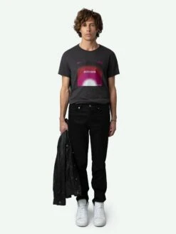 Zadig & Voltaire Toby Photoprint T-shirt Anthracite