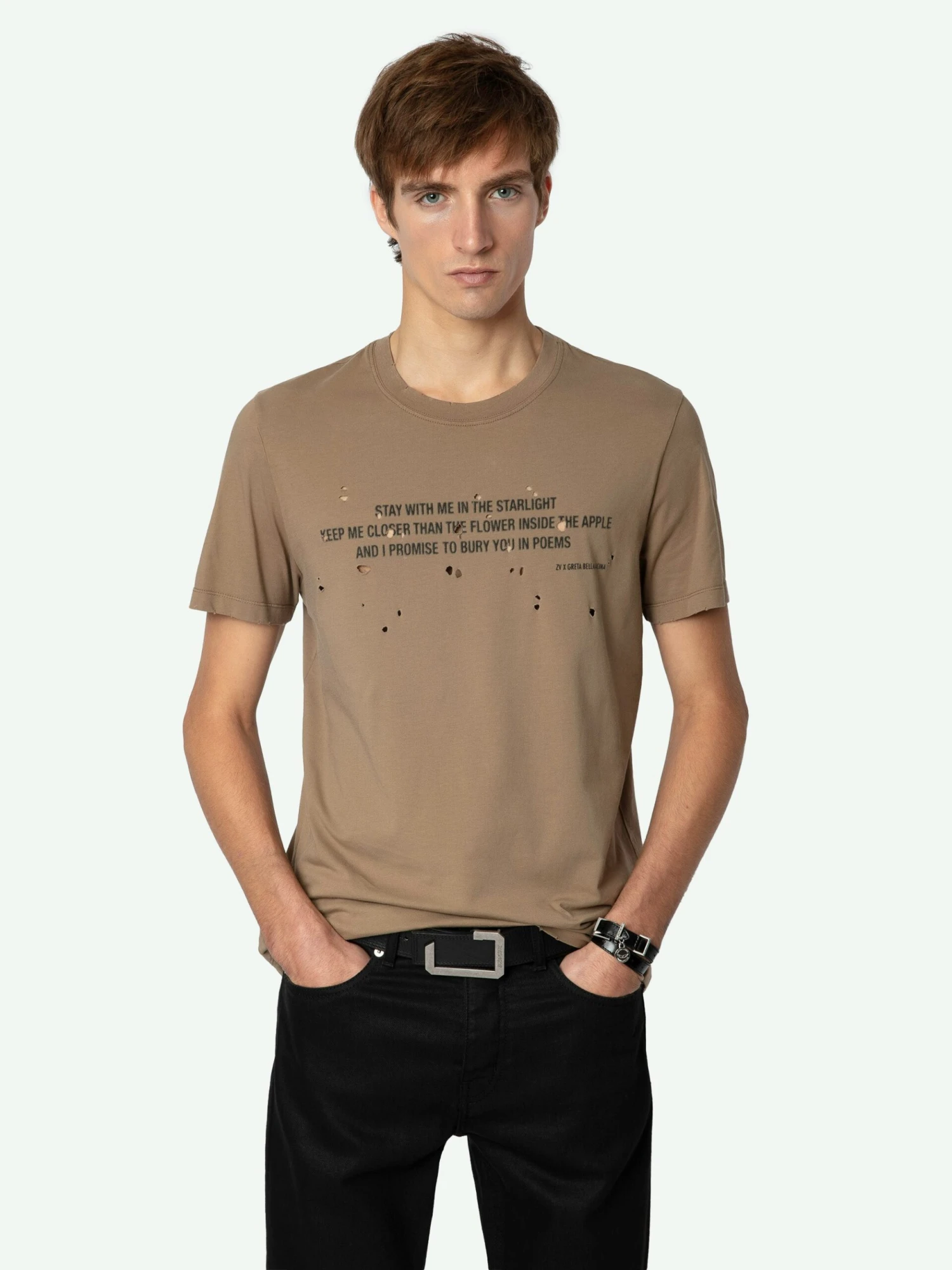 Tommy T-shirt Cereal Zadig & Voltaire Tommy T-shirt Cereal -Zadig Et Voltaire JMTS00656 CEREAL ADDI 2 670549238bada scaled