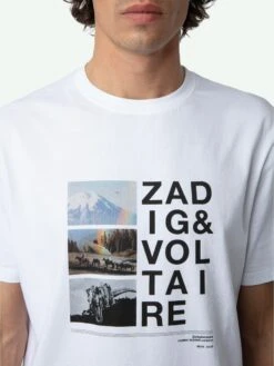 Zadig & Voltaire Ted Photoprint T-shirt White -Zadig Et Voltaire JMTS00659 BLANC HOVER 662ba6af83994