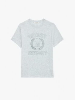 Zadig & Voltaire Jimmy Insignia T-shirt Gris Chine Clair 4 Zadig & Voltaire Jimmy Insignia T-shirt Gris Chine Clair -Zadig Et Voltaire JMTS00663 GRIS CHINE CLAIR PACKSHOT 6630a389227d0