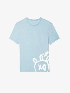 Zadig & Voltaire Stockly T-shirt Cloud -Zadig Et Voltaire JMTS01676 CLOUD PACKSHOT 6811e6fb83e3d