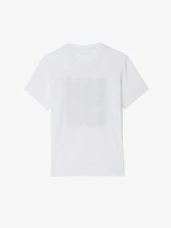 Zadig & Voltaire Tommy T-shirt Blanc 6 Zadig & Voltaire Tommy T-shirt Blanc -Zadig Et Voltaire JMTS01728 BLANC PACKSHOT 6836c90f8ebe5