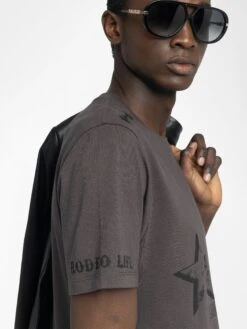 Zadig & Voltaire Tommy T-shirt Dark Chocolate -Zadig Et Voltaire JMTS01729 DARK CHOCOLATE ADDI 4 68484f04c6f45