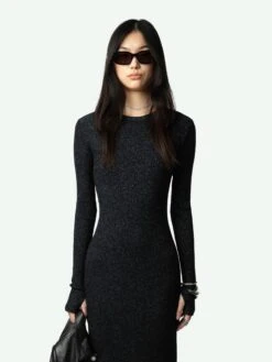 Zadig & Voltaire Ruby Dress Black -Zadig Et Voltaire JWDR00068 NOIR ADDI 1 668d3ac271a00