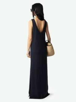 Zadig & Voltaire Deva Navy Sleeveless Dress Encre -Zadig Et Voltaire JWDR01079 ENCRE ADDI 3 67bed2c763411