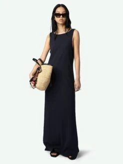 Zadig & Voltaire Deva Navy Sleeveless Dress Encre -Zadig Et Voltaire JWDR01079 ENCRE HOVER 67bed4308b6e7
