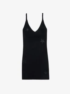 Zadig & Voltaire Stella Sleeveless Black Embellished Mini Dress Black 5 Zadig & Voltaire Stella Sleeveless Black Embellished Mini Dress Black -Zadig Et Voltaire JWDR01099 BLACK PACKSHOT 684fe14adbc16