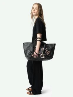 Zadig & Voltaire Clem Women's Black Linen Pants Black -Zadig Et Voltaire JWSP00010 BLACK ADDI 1 67a9e08b0010d