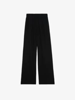 Zadig & Voltaire Clem Women's Black Linen Pants Black -Zadig Et Voltaire JWSP00010 BLACK PACKSHOT 67a627ac0d421