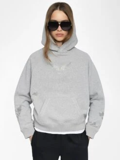 Zadig & Voltaire Georgy Grey Women's Rhinestone Sweatshirt Gris Chine -Zadig Et Voltaire JWSS01665 GRIS CHINE ADDI 2 68485219deb9a