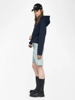 Zadig & Voltaire Georgy Hooded Embellished Sweatshirt In Navy Encre -Zadig Et Voltaire JWSS01667 ENCRE ADDI 1 6849a2cbefb8c