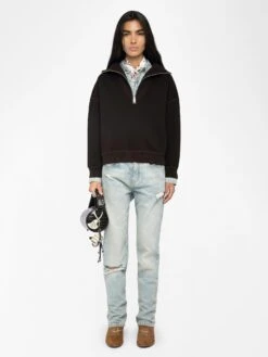 Zadig & Voltaire Sweatshirt Maya Dark Chocolate