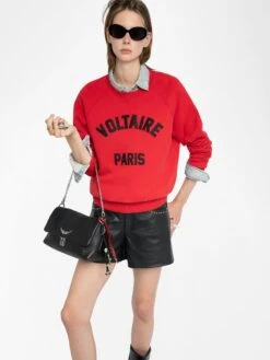Zadig & Voltaire Upper Sweatshirt Love 3 Zadig & Voltaire Upper Sweatshirt Love -Zadig Et Voltaire JWSS01674 LOVE ADDI 2 687df5a1207ea