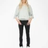 Zadig & Voltaire Edmond Diamanté Women's Distressed Sweatshirt Gris Chine Clai